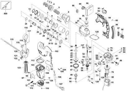 Part Location Diagram of 597517-00 Black and Decker Side Handle